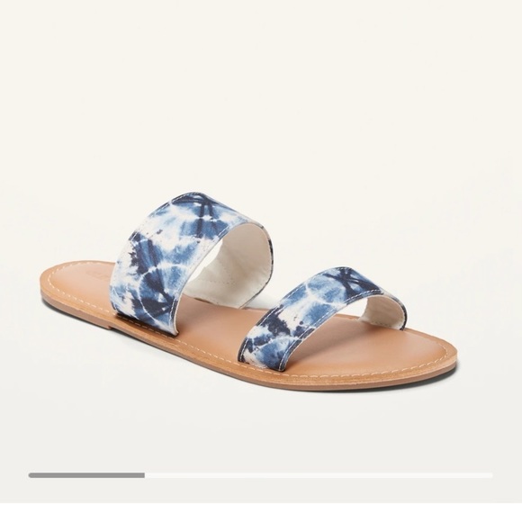 tie-dyed Double-Strap Sandals with Memory Foam Size 8 - Picture 4 of 7
